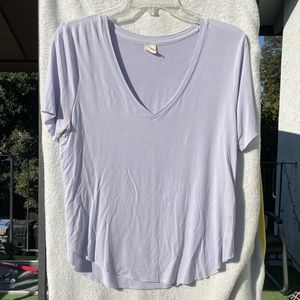 Pac Sun Lavender V-Neck Shirt